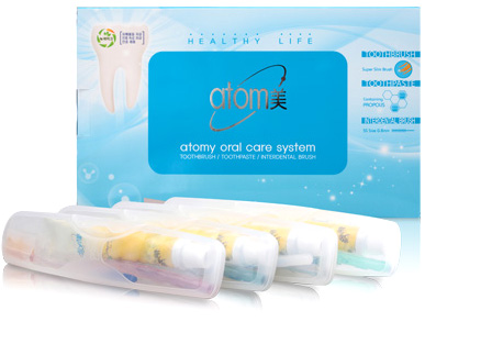 韩国进口atomy美艾多美牙膏牙刷牙线棒旅行套装便携装洗漱三件套