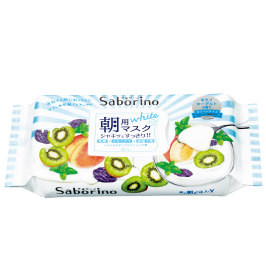 BCL日本Saborino60秒早安补水面膜奇异果酸奶净白面膜免洗28片